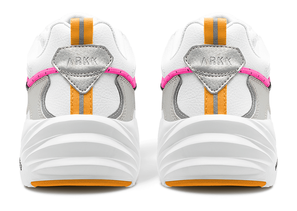 ARKK Collection Tuzon Leather W13 | White Silver Vivid Pink | Women Tuzon